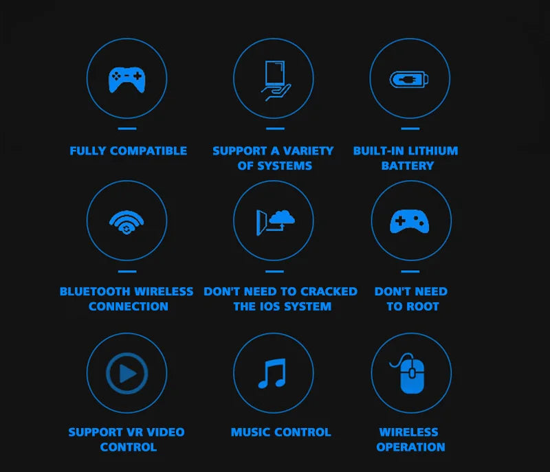 Shinecon VR Glasses 3D Headset with Controller Virtual Reality Goggle Lenses for Smartphone Cell Phone