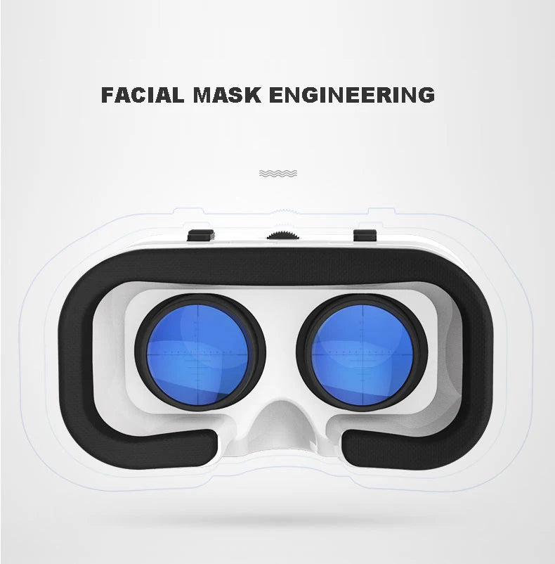 Shinecon VR Glasses 3D Headset with Controller Virtual Reality Goggle Lenses for Smartphone Cell Phone