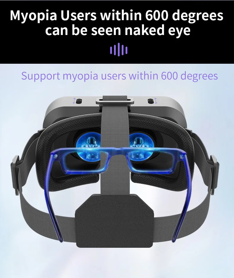 Shinecon VR Glasses 3D Headset with Controller Virtual Reality Goggle Lenses for Smartphone Cell Phone