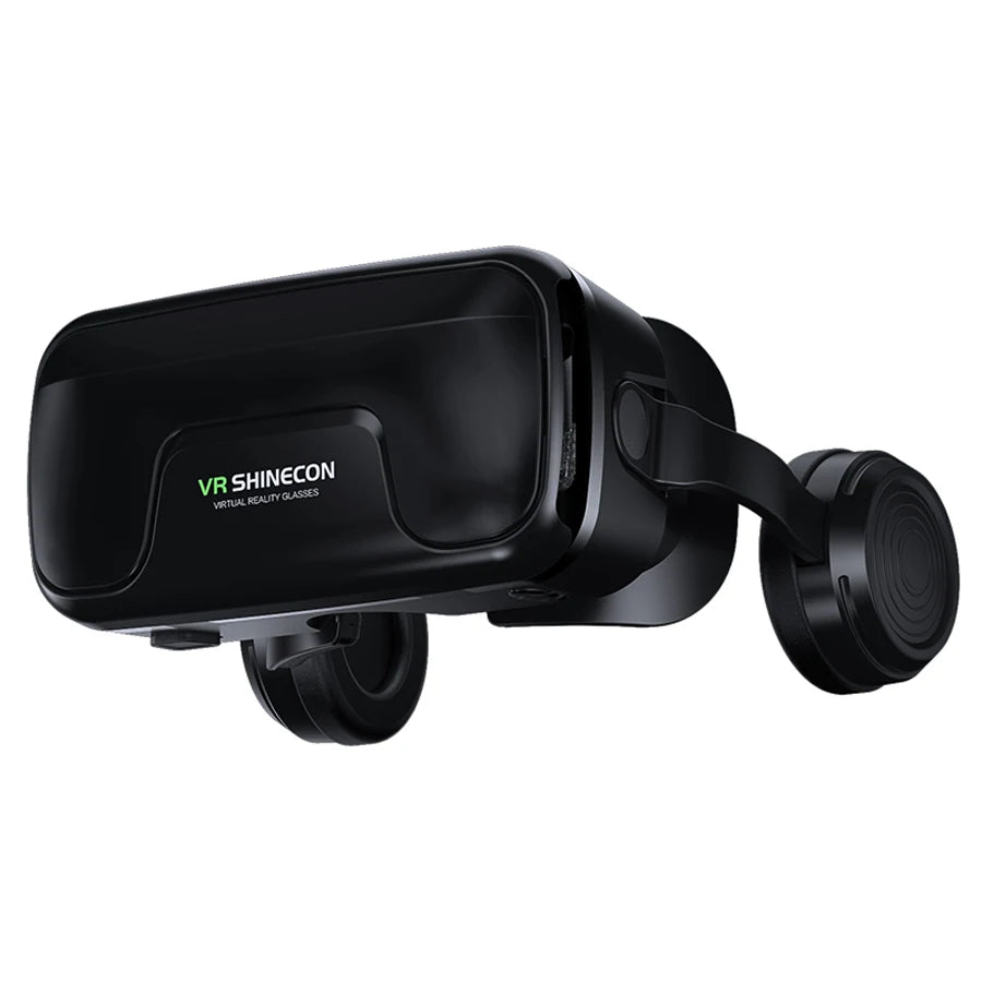 Shinecon VR Glasses 3D Headset with Controller Virtual Reality Goggle Lenses for Smartphone Cell Phone