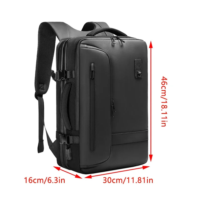 Men and Women Vacuum Backpack 16 inch Vacuum Seal Business Travel Compression Expandable Airline Approved Backpack with Air Pump