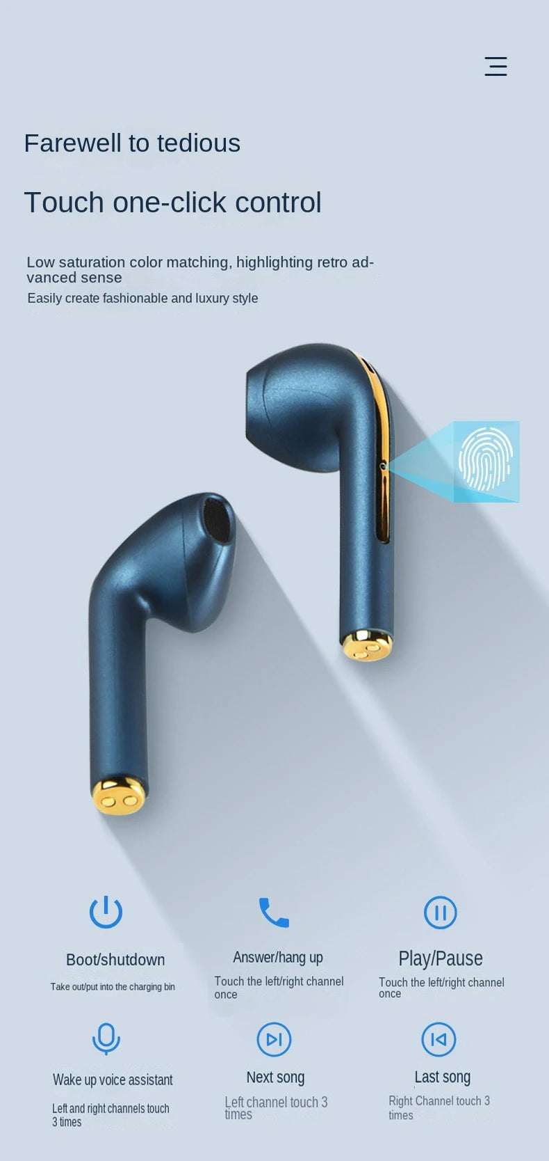XIAOMI Wireless Bluetooth Headphones In Ear Stereo Sports Earphone Ture Wireless Bluetooth Headset With Mic