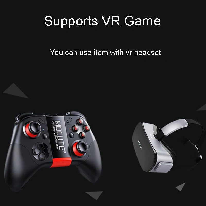 Shinecon VR Glasses 3D Headset with Controller Virtual Reality Goggle Lenses for Smartphone Cell Phone