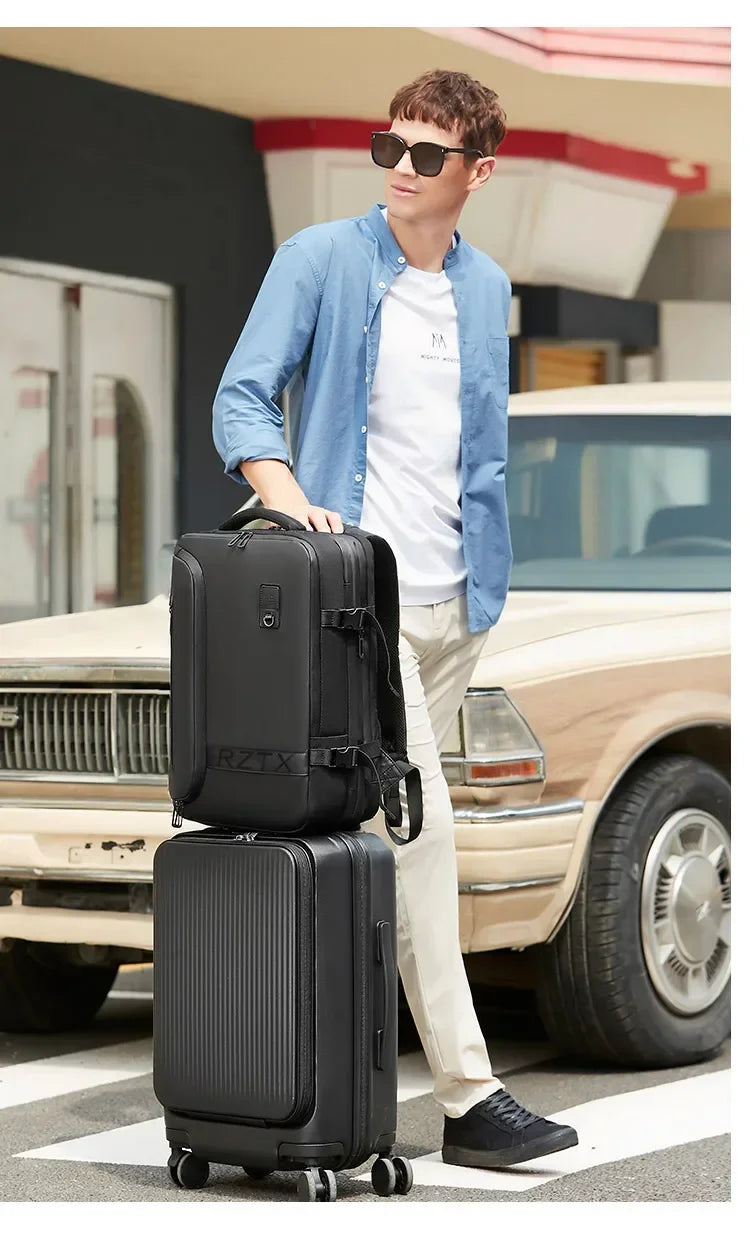 Men and Women Vacuum Backpack 16 inch Vacuum Seal Business Travel Compression Expandable Airline Approved Backpack with Air Pump
