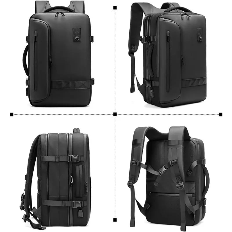 Multifunctional Air Bag Backpack for Men Large Capacity Vacuum Storage Business Travel Bag Oxford Cloth Waterproof Backpack